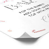 サンタベビークリスマスマムオーサバーベビーシャワー ポスター (角)