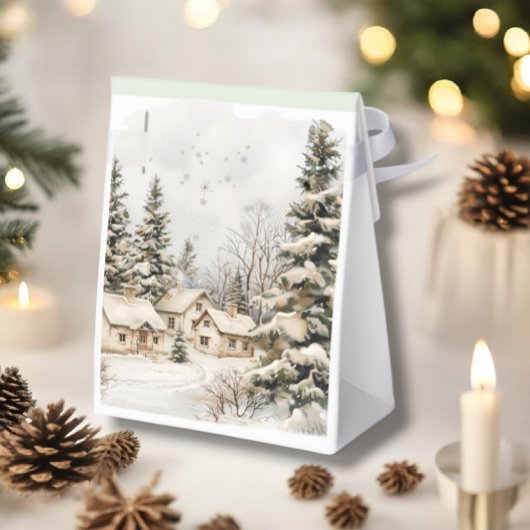 サンタベビークリスマスレッドグリーンウィンターベイビーシャワー フェイバーボックス