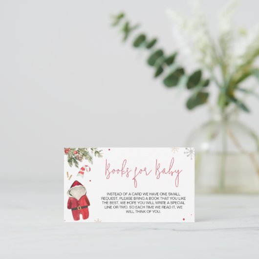 サンタベビークリスマス服の本ベビー エンクロージャーカード (スタンド正面)