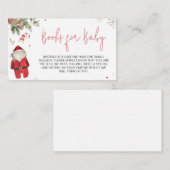 サンタベビークリスマス服の本ベビー エンクロージャーカード (正面/裏面)