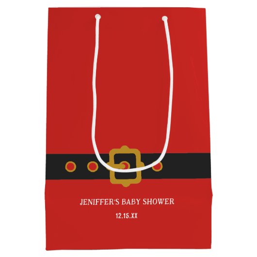 サンタベビークリスマス ミディアムペーパーバッグ (裏面)