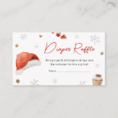 サンタベビーシャワーおむつラッフル エンクロージャーカード (正面)