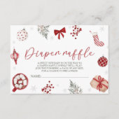 サンタベビーシャワーおむつラッフル エンクロージャーカード (正面)