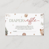 サンタベビーシャワーおむつラッフル エンクロージャーカード (正面)