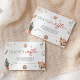 サンタベビーシャワーおむつラッフル エンクロージャーカード