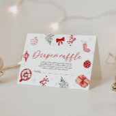 サンタベビーシャワーおむつラッフル エンクロージャーカード