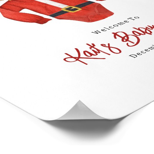 サンタベビーシャワーへようこそ ポスター (角)