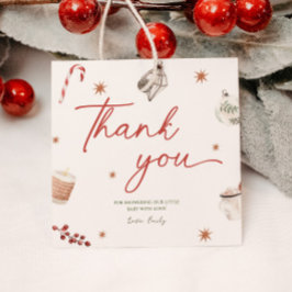 サンタベビーシャワークリスマスギフトラベル フェイバータグ