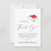 サンタベビーシャワーサンキューカード サンキューカード (正面)