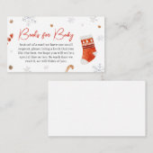 サンタベビーシャワーブックベビー エンクロージャーカード (正面/裏面)