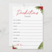 サンタベビーシャワー予測ベビーカード 招待状 (正面)