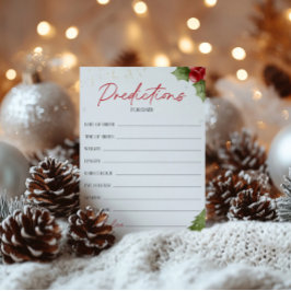 サンタベビーシャワー予測ベビーカード 招待状