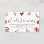 サンタベビーシャワー予約リクエスト エンクロージャーカード (正面)