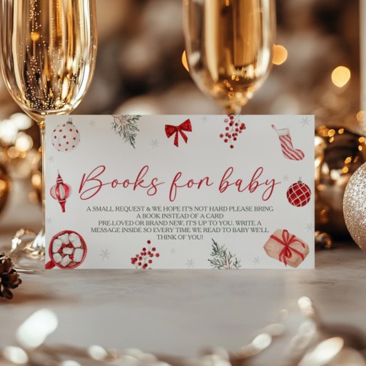 サンタベビーシャワー予約リクエスト エンクロージャーカード