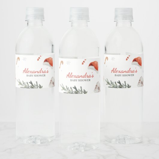サンタベビーシャワー ペットボトルラベル (ボトル)