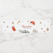 サンタベビーシャワー ペットボトルラベル (シングルラベル)