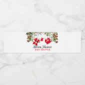 サンタベビーシャワー ペットボトルラベル (シングルラベル)