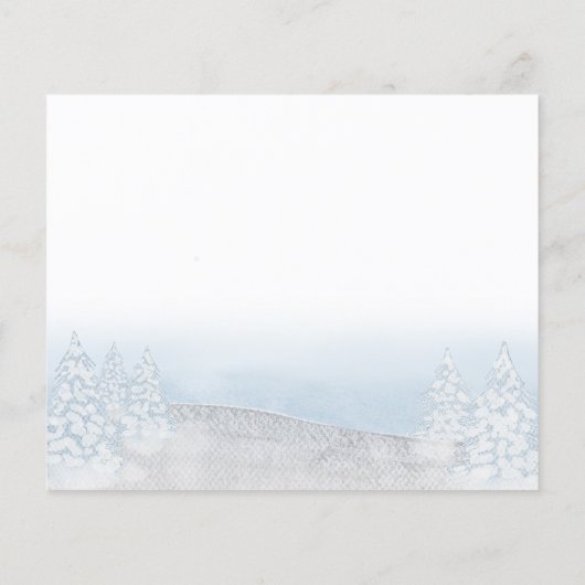 サンタベビーバジェットベビーシャワーアドバイスカード (裏面)