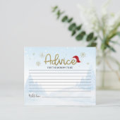 サンタベビーバジェットベビーシャワーアドバイスカード (スタンド正面)