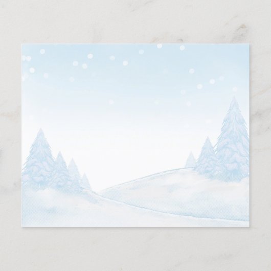 サンタベビーバジェットベビーシャワーアドバイスカード (裏面)