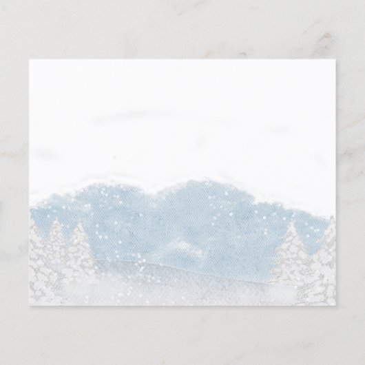 サンタベビーバジェットベビーシャワーアドバイスカード (裏面)