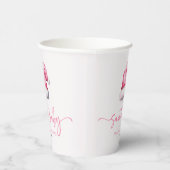 サンタベビーピンクハットクリスマスホリデーベビーシャワー 紙コップ (右)