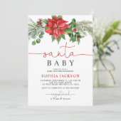 サンタベビーフローラベビーシャワー招待状 招待状 (スタンド正面)