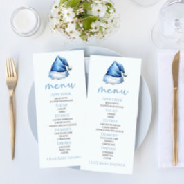 サンタベビーブルー雪サンタハット赤ちゃんシャワー食品 メニュー