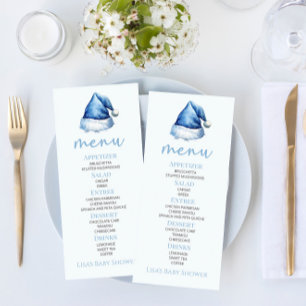 サンタベビーブルー雪サンタハット赤ちゃんシャワー食品 メニュー