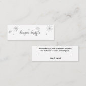 サンタベビーベビーおむつラッフルエンクロージャー スキニー名刺 (正面/裏面)