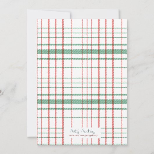 サンタベビーベビーシャワー招待状 招待状 (裏面)