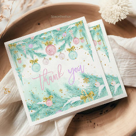 サンタベビーベビーシャワー スタンダードランチョンナプキン