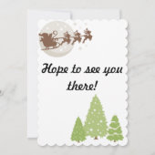 サンタベビーベビーシャワー 招待状 (裏面)