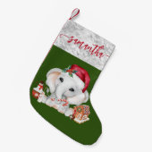 サンタベビーホリデーエレファントクリスマス スモールクリスマスストッキング (正面 (吊り時))
