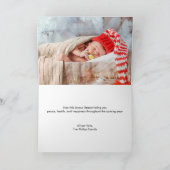 サンタベビーホリデーカード シーズンカード (内部)