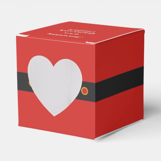 サンタベビーホリデークリスマスディナーパーティー フェイバーボックス (正面サイド)