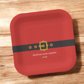 サンタベビーホリデークリスマスパーティー ペーパープレート