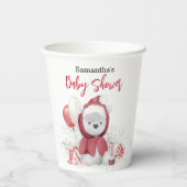 サンタベビーポーラテディベアクリスマス 紙コップ (裏面)