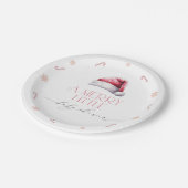 サンタベビーメリーA小さな赤ちゃんシャワー ペーパープレート (アングル)