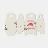 サンタベビーレッドハットクリスマスベビーシャワー フェイバーボックス (折り畳みなし)