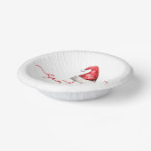 サンタベビーレッドハットクリスマスホリデーベビーシャワー ペーパーボウル (傾斜あり)