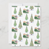 サンタベビーヴィンテージそりベビーシャワー 招待状 (裏面)