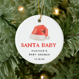 サンタベビーヴィンテージ冬季赤ちゃんシャワーギフト セラミックオーナメント