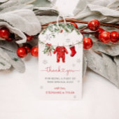 サンタベビー冬クリスマスベビーシャワーのお気に入り ギフトタグ