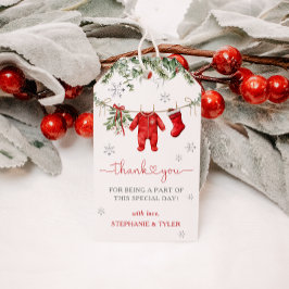 サンタベビー冬クリスマスベビーシャワーのお気に入り ギフトタグ