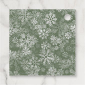 サンタベビー冬クリスマスベビーシャワー フェイバータグ (裏面)