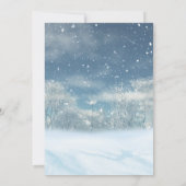 サンタベビー冬クリスマスベビーシャワー 招待状 (裏面)