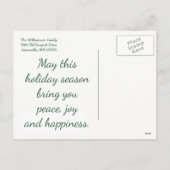 サンタベビー初めてのクリスマス3枚フォトポストカード シーズンポストカード (裏面)