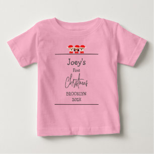 サンタベビー初めてのクリスマス ベビーTシャツ