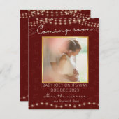 サンタベビー妊娠のお知らせ シーズンカード (正面/裏面)